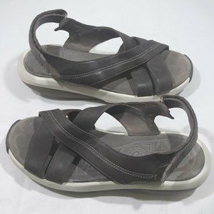 MBT Womens US 11 Brown Leather Fisherman Sandals
